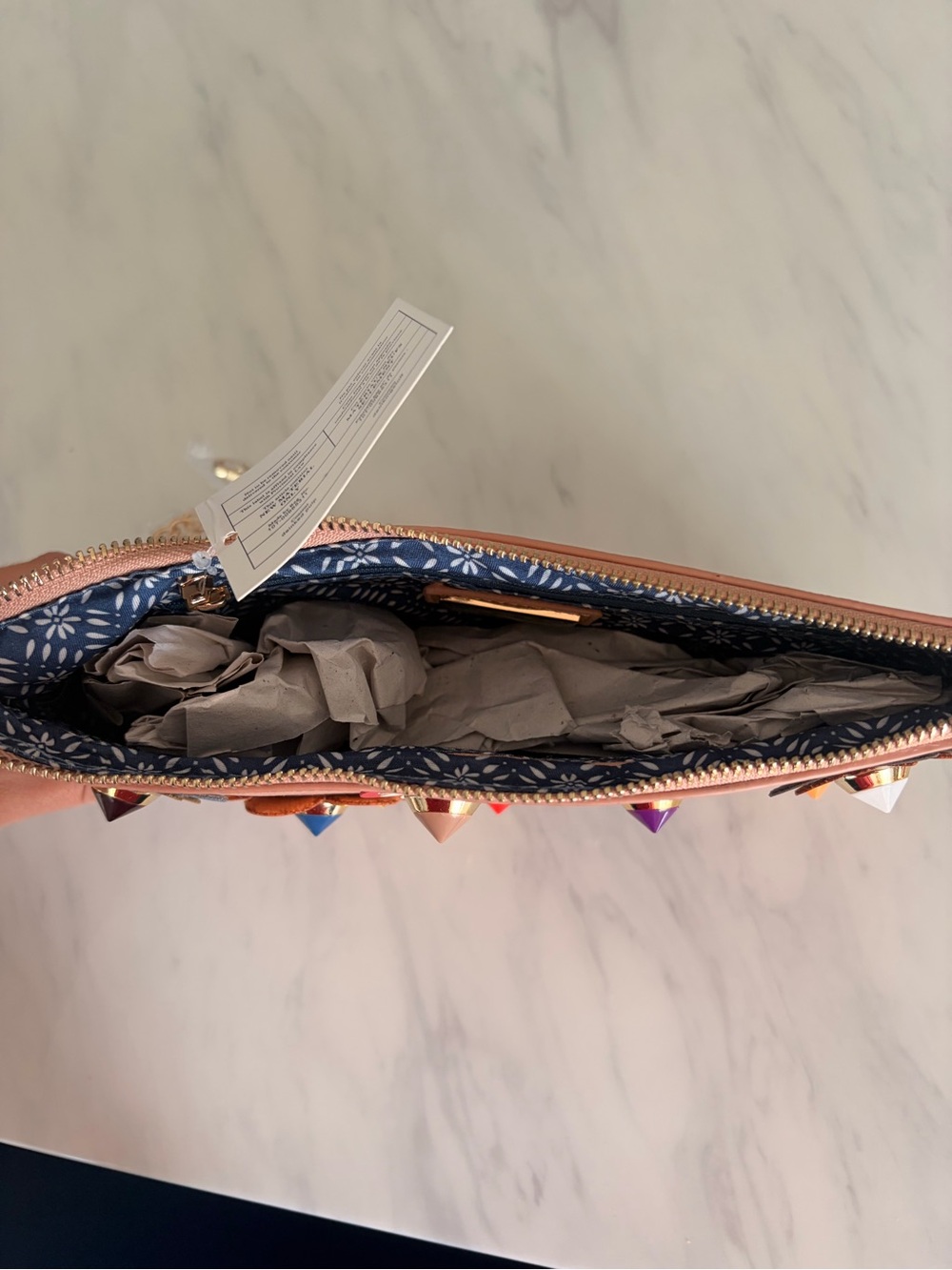 Floral Embellished Summer Handbag - Picture 4 of 4